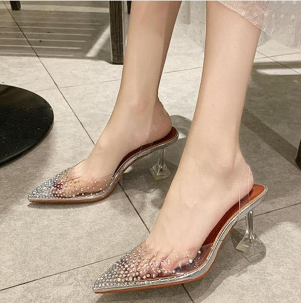 dress shoes fashion women pumps 2021 transparent high heels pointed toe slip-on wedding party brand for lady sandals, Black
dress shoes fashion women pumps 2021 transparent high heels pointed toe slip-on wedding party brand for lady sandals, Black