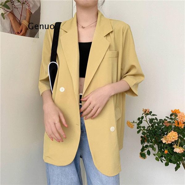 women's suits & blazers women short sleeves solid minimalist all match thin brief sunscreen coats summer loose office lady, White;black
women's suits & blazers women short sleeves solid minimalist all match thin brief sunscreen coats summer loose office lady, White;black
