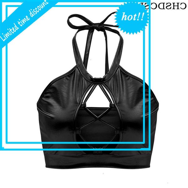 chsdcsi women summer tank cross holder bandage crop cut out camis streetwear pu black ladies silver club tanks, White
chsdcsi women summer tank cross holder bandage crop cut out camis streetwear pu black ladies silver club tanks, White