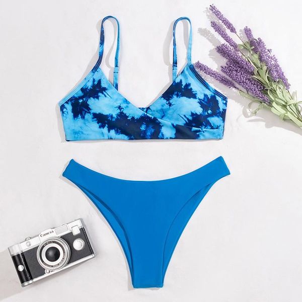 women's swimwear fashion beach swimsuit tie-dye printing design strap female maillot de bain femme blue print bikini set #g30, White;black
women's swimwear fashion beach swimsuit tie-dye printing design strap female maillot de bain femme blue print bikini set #g30, White;black