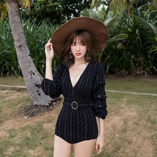 long sleeve swimwear women one piece swimsuit monokini bodysuit beachwear bathing suit swim striped backless
long sleeve swimwear women one piece swimsuit monokini bodysuit beachwear bathing suit swim striped backless