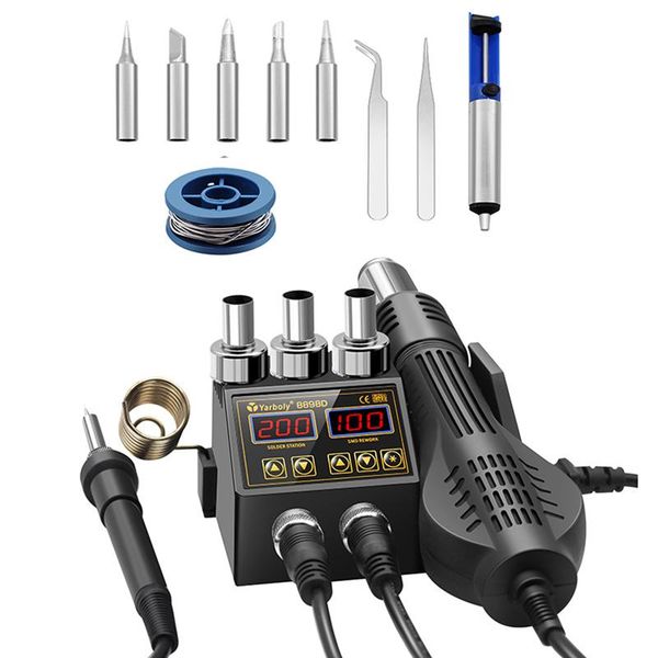 professional heat guns soldering station portable digital air gun bga rework solder blower desoldering vs 8858d 8898 8586
professional heat guns soldering station portable digital air gun bga rework solder blower desoldering vs 8858d 8898 8586