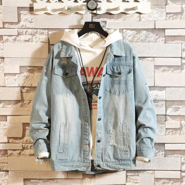 and autumn winter spring fashion men retro loose denim men's black casual washed jean jacket coat cowboy outerwear male jackets, Black;brown
and autumn winter spring fashion men retro loose denim men's black casual washed jean jacket coat cowboy outerwear male jackets, Black;brown