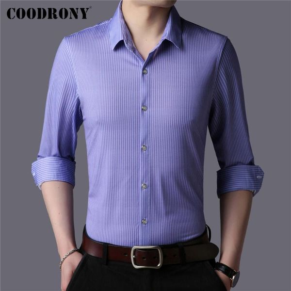 men's casual shirts coodrony brand business social dress spring autumn arrival stripe cotton long sleeve slim fit shirt men clothes c61, White;black
men's casual shirts coodrony brand business social dress spring autumn arrival stripe cotton long sleeve slim fit shirt men clothes c61, White;black