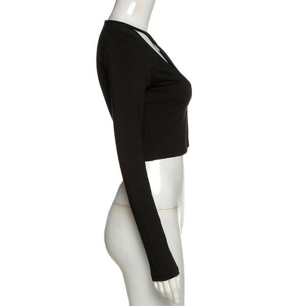 women's t-shirt fashion women black cotton slim active wear gothic cut ruched crop out v4j7, White
women's t-shirt fashion women black cotton slim active wear gothic cut ruched crop out v4j7, White