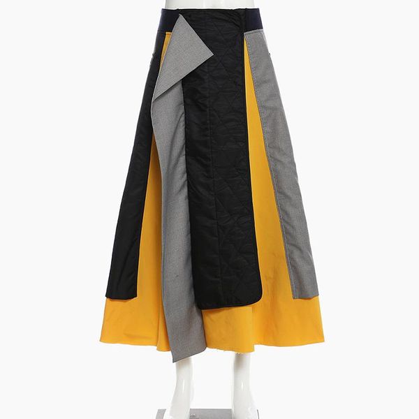skirts women colorblock maxi skirt asymmetrical spring autumn elastic waist, Black
skirts women colorblock maxi skirt asymmetrical spring autumn elastic waist, Black