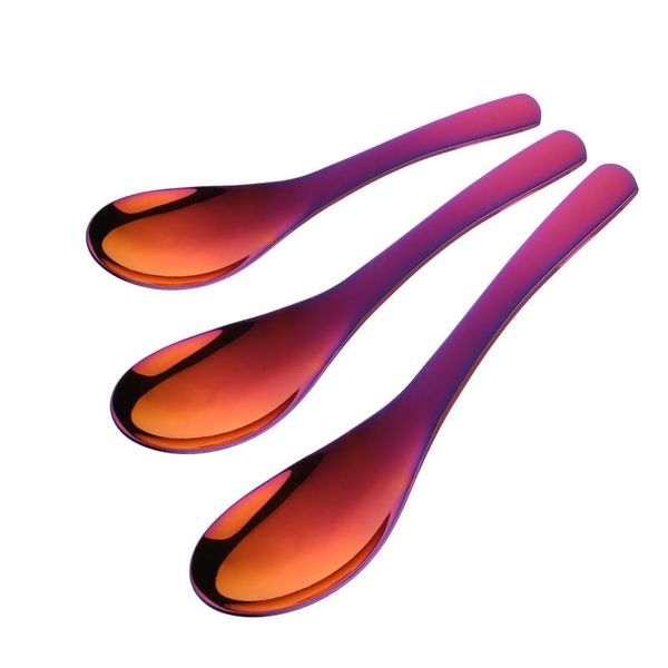 3pcs/set 304 stainless steel long handled spoons set gold korean soup coffee dinner colorful spoons kitchen accessories
3pcs/set 304 stainless steel long handled spoons set gold korean soup coffee dinner colorful spoons kitchen accessories
