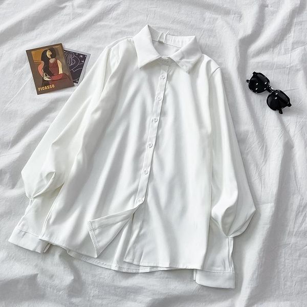 women's blouses & shirts fashion korean simple female leisure blouse for women spring autumn 2021 mujer chaqueta zjt1810, White
women's blouses & shirts fashion korean simple female leisure blouse for women spring autumn 2021 mujer chaqueta zjt1810, White