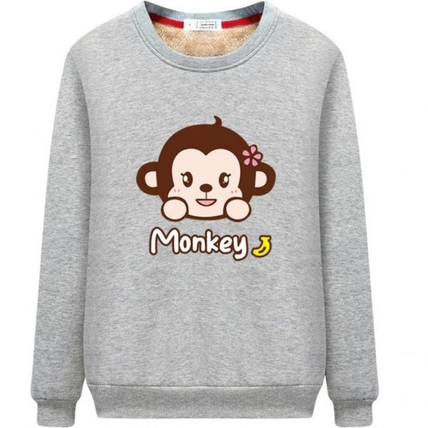 women's hoodies & sweatshirts cotton sweatshirt for women, warm winter, monkey print, cartoon harajuku, grey sweater with a round colla, Black
women's hoodies & sweatshirts cotton sweatshirt for women, warm winter, monkey print, cartoon harajuku, grey sweater with a round colla, Black