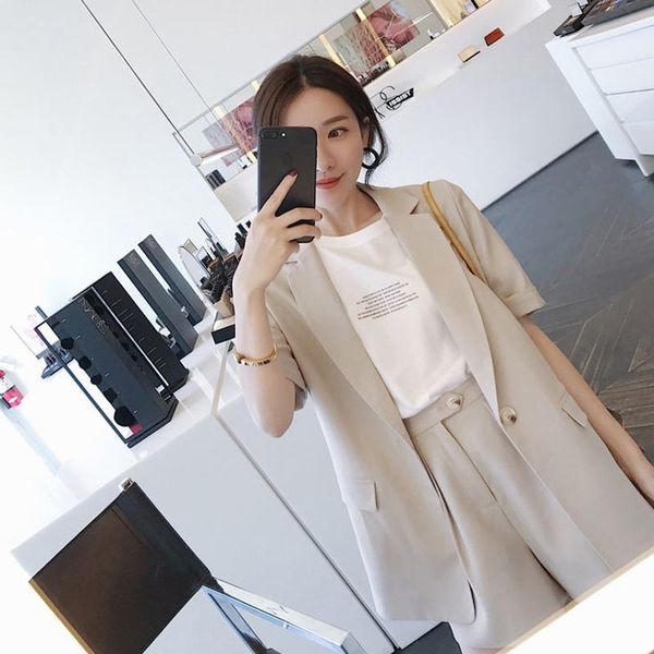 short suits for women full sleeve blazer jacket & shorts female pant suit casual 2 piece set feminino summer autumn 2021, Gray
short suits for women full sleeve blazer jacket & shorts female pant suit casual 2 piece set feminino summer autumn 2021, Gray