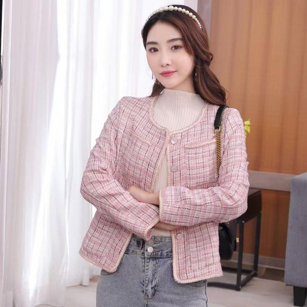 women's jackets 2021 autumn korean fashion casual tweed jacket coat women single breasted outwear elegant ladies long sleeve streetwear, Black;brown
women's jackets 2021 autumn korean fashion casual tweed jacket coat women single breasted outwear elegant ladies long sleeve streetwear, Black;brown