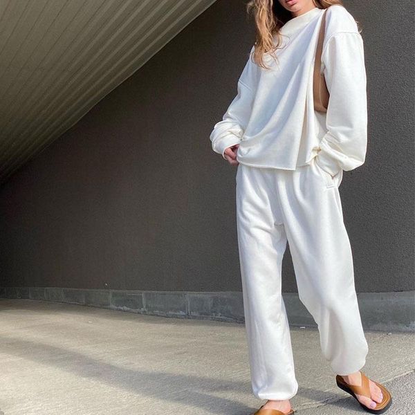 women's two piece pants white sports suit sweatshirt and sweatpants 2 set casual tracksuit loose sets
women's two piece pants white sports suit sweatshirt and sweatpants 2 set casual tracksuit loose sets