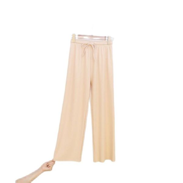 women's pants & capris spring and summer ice silk wide leg thin leisure high waist black drop feeling straight tube floor length pant, Black;white
women's pants & capris spring and summer ice silk wide leg thin leisure high waist black drop feeling straight tube floor length pant, Black;white