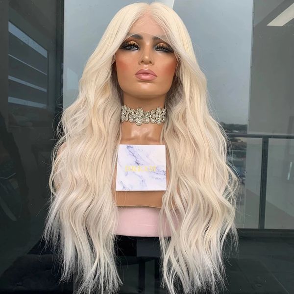 lx brand milk white wavy wig long blonde lace front synthetic hair wigs for women cosplay middle part transparent lace wave wigfactory direc, Black
lx brand milk white wavy wig long blonde lace front synthetic hair wigs for women cosplay middle part transparent lace wave wigfactory direc, Black