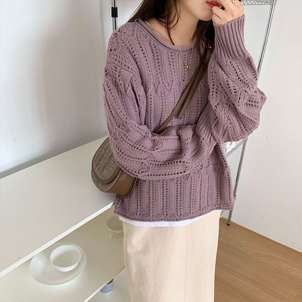 2021 new 3 colors autumn winter women pullovers and sweaters jumper preppy style hollow out vintage female knitted sweater (x1627) msrc, White;black
2021 new 3 colors autumn winter women pullovers and sweaters jumper preppy style hollow out vintage female knitted sweater (x1627) msrc, White;black