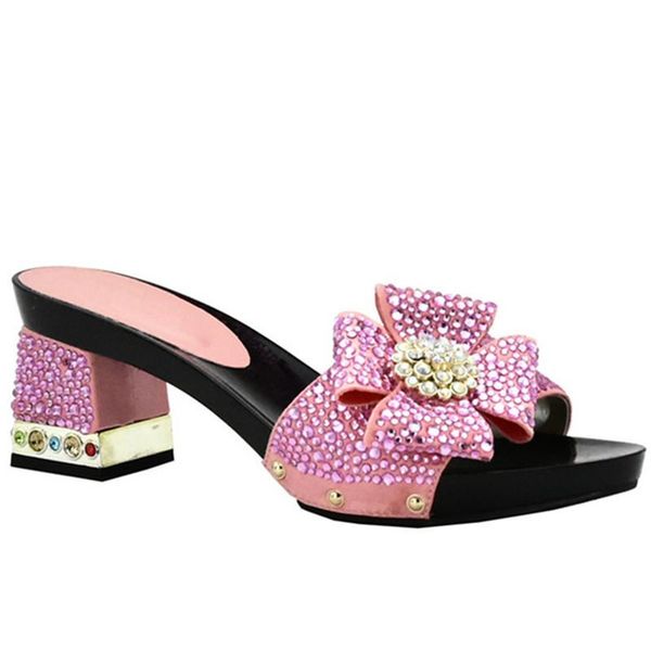 dress shoes arrival women slipper elegant italian sandals for parties african wedding high heels slip on pumps, Black
dress shoes arrival women slipper elegant italian sandals for parties african wedding high heels slip on pumps, Black