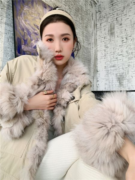 new winter warm fox parka women khaki fur collar fuzzy oversized jacket korean coat 2021 fashion overcoat vk0j, Black
new winter warm fox parka women khaki fur collar fuzzy oversized jacket korean coat 2021 fashion overcoat vk0j, Black