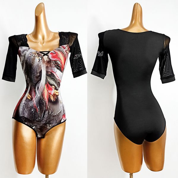 latin dance ladies elegant print mesh lace bodysuit women latin practice clothes waltz tango ballroom dance costume vdb3062, Black;red
latin dance ladies elegant print mesh lace bodysuit women latin practice clothes waltz tango ballroom dance costume vdb3062, Black;red