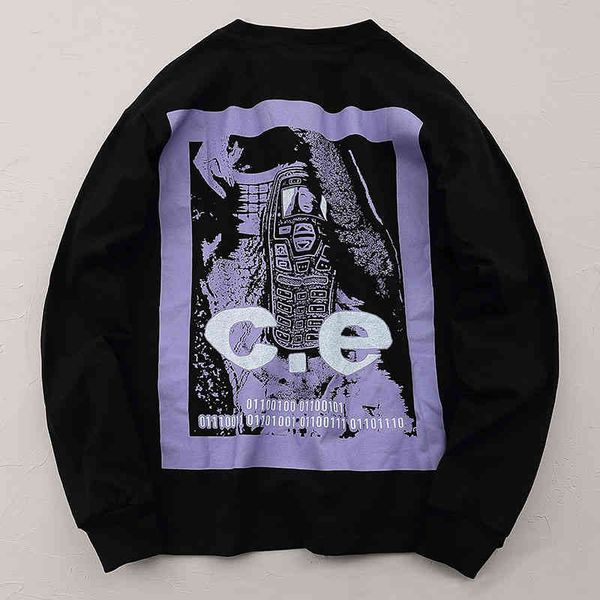 cavempt sweater, trendy brand nokia old printing men women 1:1 c.e round neck long sv, White;black
cavempt sweater, trendy brand nokia old printing men women 1:1 c.e round neck long sv, White;black