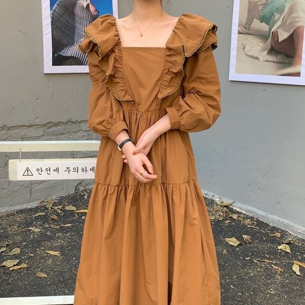 korean dresses double-sided seam loose sheath long sleeve 2021 spring kawaii dress casual ae95, Black;gray
korean dresses double-sided seam loose sheath long sleeve 2021 spring kawaii dress casual ae95, Black;gray
