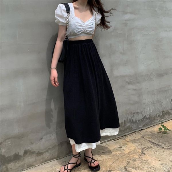 2021 new high elastic waist black long woman summer autumn color patchwork a-line pleated skirts womens (n0017) f6m8
2021 new high elastic waist black long woman summer autumn color patchwork a-line pleated skirts womens (n0017) f6m8