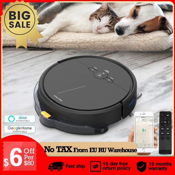 vacuum cleaners robotic cleaner wifi app alexa remote control 250ml water tank 3600pa suction 4400mah gyro path planning auto-recharge
vacuum cleaners robotic cleaner wifi app alexa remote control 250ml water tank 3600pa suction 4400mah gyro path planning auto-recharge