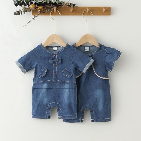 jumpsuits baby summer clothes soft denim boys girl rompers short sleeve body overalls born infant girls clothing, Blue
jumpsuits baby summer clothes soft denim boys girl rompers short sleeve body overalls born infant girls clothing, Blue