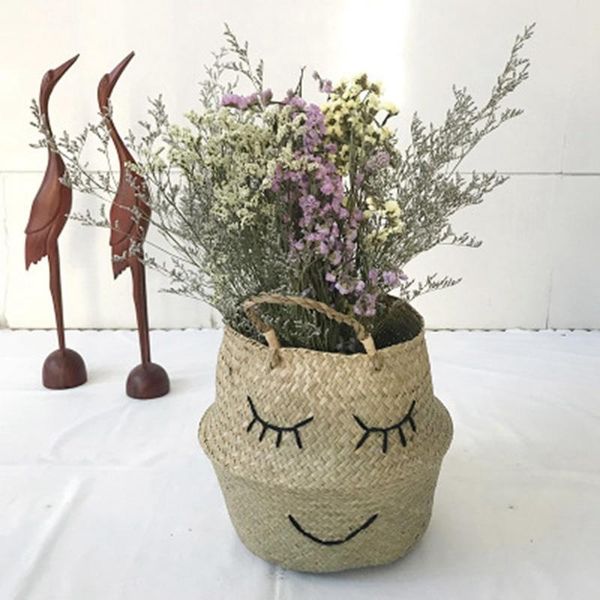 storage baskets seaweed woven basket portable plant potted plants nordic flower pots
storage baskets seaweed woven basket portable plant potted plants nordic flower pots