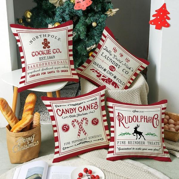 christmas decorations cushion cover 45cm red merry white stripes printed polyester decorative pillows sofa xmas pillowcase
christmas decorations cushion cover 45cm red merry white stripes printed polyester decorative pillows sofa xmas pillowcase
