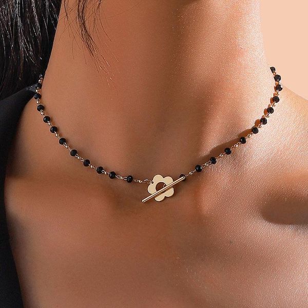 chokers juorest fashion flower pendant necklace cute romantic gothic crystal bead summer chain clavicle for women jewelry, Golden;silver
chokers juorest fashion flower pendant necklace cute romantic gothic crystal bead summer chain clavicle for women jewelry, Golden;silver