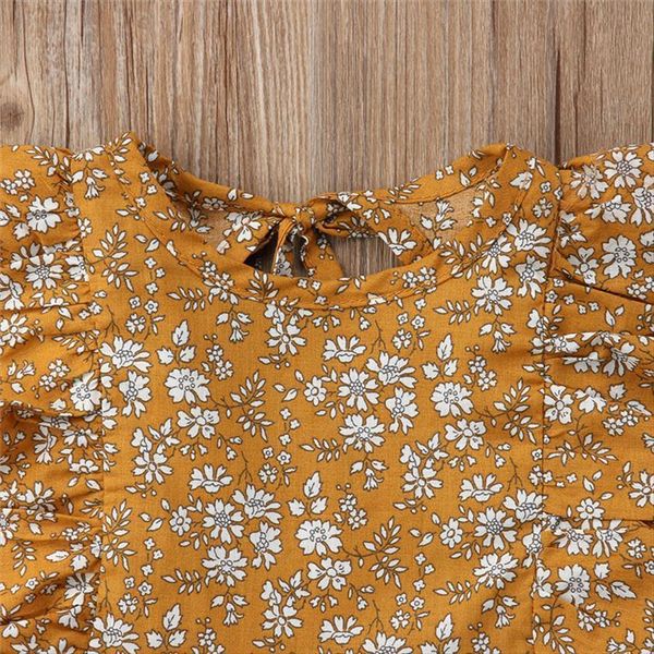 vintage girl floral ruffles toddlers dress kids princess casual party tutu ginger yellow summer clothes, Red;yellow
vintage girl floral ruffles toddlers dress kids princess casual party tutu ginger yellow summer clothes, Red;yellow