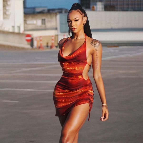 2021 spring backless halter woman dress slim drawstring mini dresses pencil skirt streetwear nightclub outfits y2k clothes, Black;gray
2021 spring backless halter woman dress slim drawstring mini dresses pencil skirt streetwear nightclub outfits y2k clothes, Black;gray
