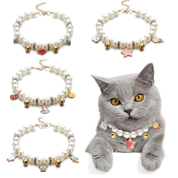 cat collars & leads imitation pearl rhinestone pendants cute dog necklace pet collar accessories jewelry neck chain for small dogs cats
cat collars & leads imitation pearl rhinestone pendants cute dog necklace pet collar accessories jewelry neck chain for small dogs cats