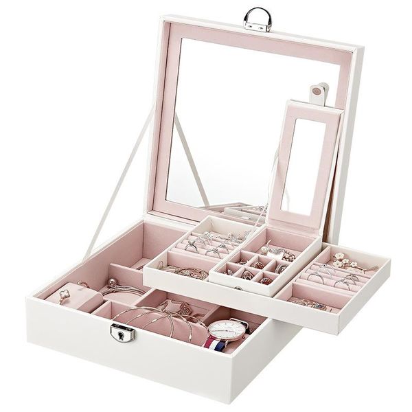 jewelry pouches, bags classical fashion women white color leather box makeup organizer storage case 200806-28, Pink;blue
jewelry pouches, bags classical fashion women white color leather box makeup organizer storage case 200806-28, Pink;blue