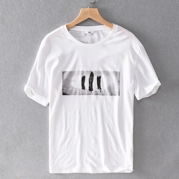 2021 new nova chegada de manga curta marca linho camisa masculina moda branca camiseta para homens em torno do pescoo vero t camisas n367, White
2021 new nova chegada de manga curta marca linho camisa masculina moda branca camiseta para homens em torno do pescoo vero t camisas n367, White