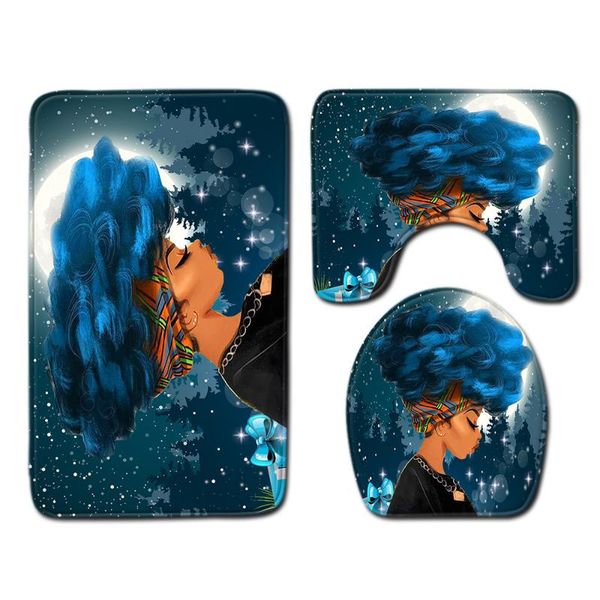 bath mats cartoon beauty toilet three-piece set floor mat bathroom rug decor 
bath mats cartoon beauty toilet three-piece set floor mat bathroom rug decor