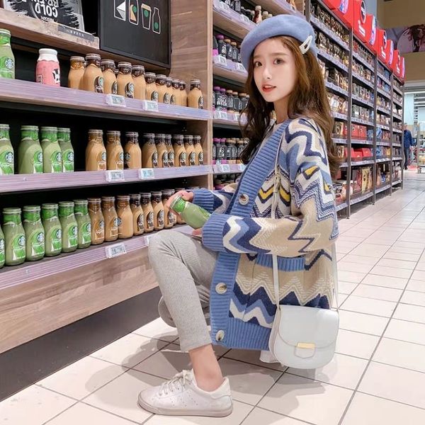 women's jackets autumn elegant female cardigan impression lady with long sleeve v-sleeve cleavage sweater loose bulk warm p659 hoie, Black;brown
women's jackets autumn elegant female cardigan impression lady with long sleeve v-sleeve cleavage sweater loose bulk warm p659 hoie, Black;brown