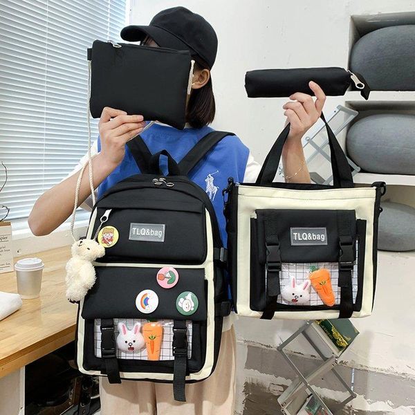 school bags 4 pcs sets kids children backpack cute pendant for teenage girls women
school bags 4 pcs sets kids children backpack cute pendant for teenage girls women