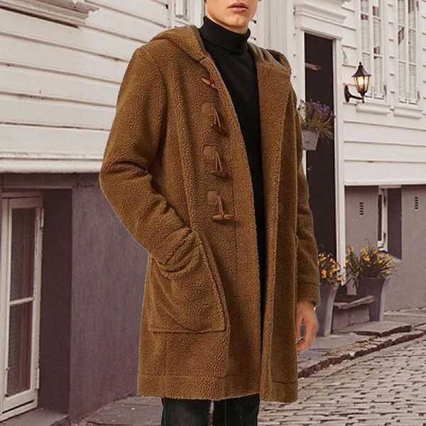 men's wool & blends solid winter trench men coats casual outwear long horn button windbreaker jackets oversized warm england overcoat m, Black
men's wool & blends solid winter trench men coats casual outwear long horn button windbreaker jackets oversized warm england overcoat m, Black
