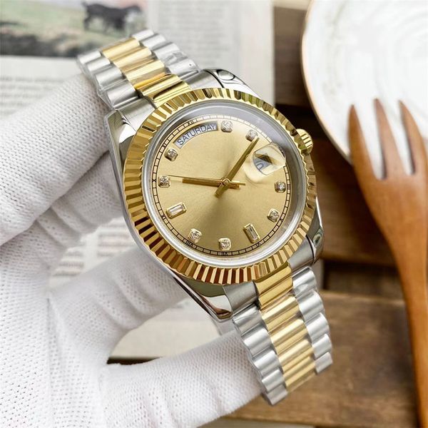 mens watch automatic mechanical mm 41watches for men fashion wristwatches classic wristwatch stainless steel wristband montre de luxe, Slivery;brown
mens watch automatic mechanical mm 41watches for men fashion wristwatches classic wristwatch stainless steel wristband montre de luxe, Slivery;brown