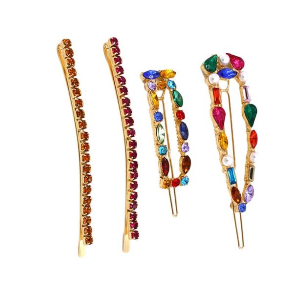 4pcs colorful rhinestone hair clips fashion bang clips trendy bobby pin hair accessories
4pcs colorful rhinestone hair clips fashion bang clips trendy bobby pin hair accessories