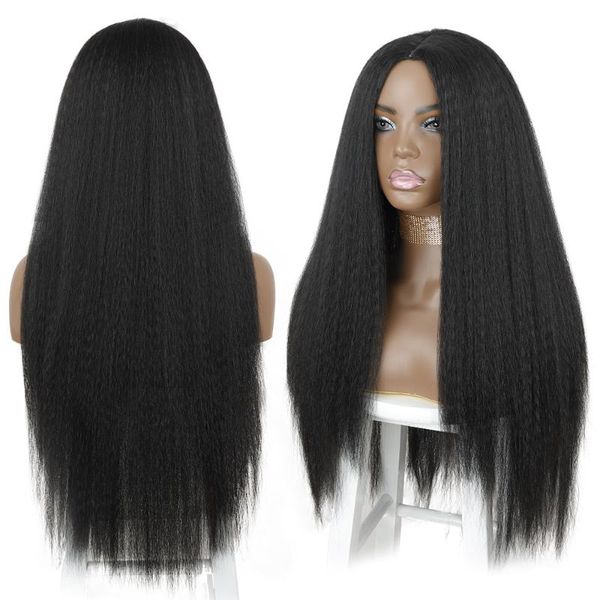 synthetic wigs merisihair yaki straight hair wig for women long afro heat resistant fiber african, Black
synthetic wigs merisihair yaki straight hair wig for women long afro heat resistant fiber african, Black