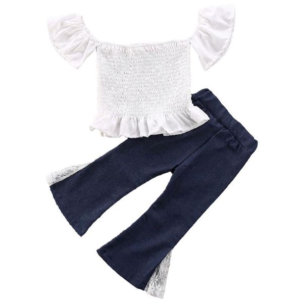 clothing sets citgeesummer 1-6years toddler kids girls outfits clothes t-shirt+ wide leg pants set, White
clothing sets citgeesummer 1-6years toddler kids girls outfits clothes t-shirt+ wide leg pants set, White