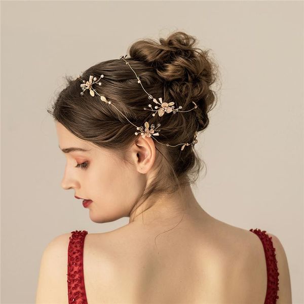 hair clips & barrettes handmade flower bridal long vine accessories leaf wedding prom headpiece fashon women jewelry, Golden;silver 
hair clips & barrettes handmade flower bridal long vine accessories leaf wedding prom headpiece fashon women jewelry, Golden;silver