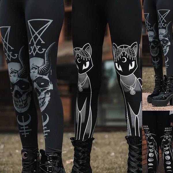 fashion women gothic style leggings stretch skinny print pencil pants streetwear high waist legging women trousers sweatpant, Black
fashion women gothic style leggings stretch skinny print pencil pants streetwear high waist legging women trousers sweatpant, Black