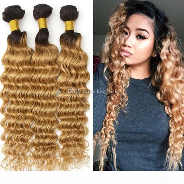 ombre #1b 27 deep wave hair bundles brazilian 9a human hair bundles dark roots two tone deep wave hair extension 3 bundles lot, Black
ombre #1b 27 deep wave hair bundles brazilian 9a human hair bundles dark roots two tone deep wave hair extension 3 bundles lot, Black