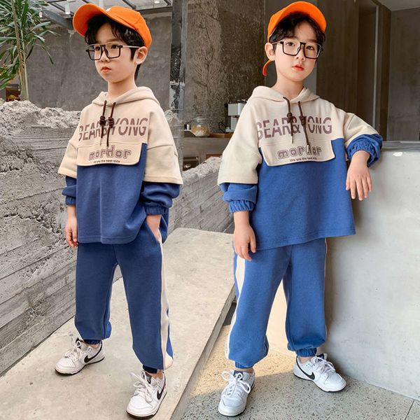 boys' autumn spring big and children 2021 korean leisure sports two piece loose new student suit, White
boys' autumn spring big and children 2021 korean leisure sports two piece loose new student suit, White