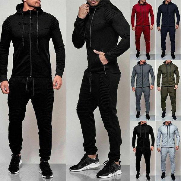 men's tracksuits autumn winter men tracksuit jogging coat bottom sport sweat suit hoodie trousers pants set, Gray
men's tracksuits autumn winter men tracksuit jogging coat bottom sport sweat suit hoodie trousers pants set, Gray