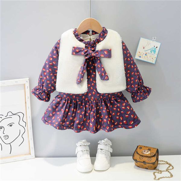0-4 years winter girl dress fashion thicken warm floral bow kid children toddler baby princess dresses 210615, Red;yellow
0-4 years winter girl dress fashion thicken warm floral bow kid children toddler baby princess dresses 210615, Red;yellow