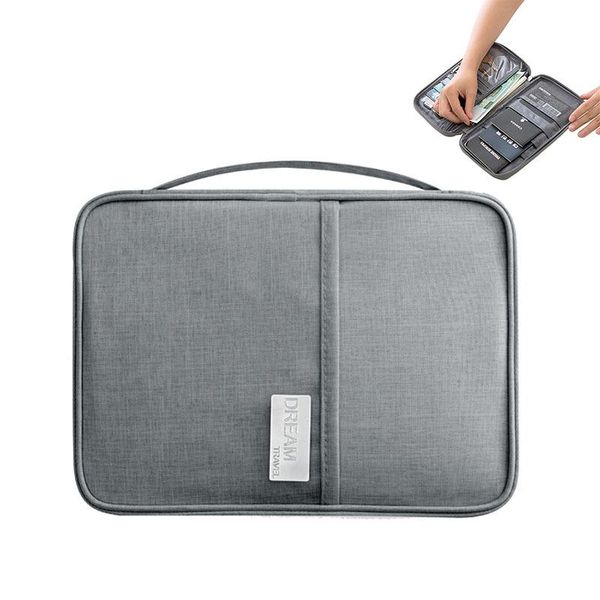 card holders travel passport cover waterproof holder wallets organizer accessories document bag, Brown;gray
card holders travel passport cover waterproof holder wallets organizer accessories document bag, Brown;gray